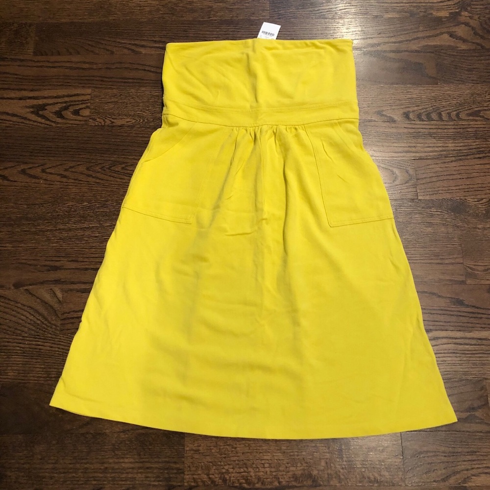 NWT J. Crew strapless cotton dress w/ pockets 10